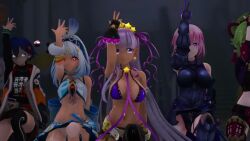  3d animated ass ass_focus aura bb_(fate/extra_ccc) belle_(zenless_zone_zero) black_circle blue_eyes blue_hair bottomless breasts control_indicator crossover dancing dark_skin empty_eyes eye_color_change fate/extra_ccc fate/grand_order fate_(series) femsub fingerless_gloves from_behind genshin_impact gloves glowing green_hair hand_on_head hand_on_hip harem high_heels human_puppet kneeling kuki_shinobu kuromaru large_breasts long_hair looking_at_viewer m.u.g.e.n. mashu_kyrielight mmd mualani_(genshin_impact) multiple_girls multiple_subs music nail_polish nipples one_eye_open pink_hair possession puppet purple_eyes purple_hair purple_nails red_eyes short_hair sound tagme tan_lines tan_skin topless very_long_hair video whitewash_eyes wink yellow_eyes zenless_zone_zero 