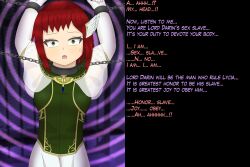 chains femsub fire_emblem fire_emblem_the_blazing_blade nasicampur32 nintendo priscilla_(fire_emblem) red_hair text