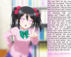  animated animated_gif black_hair blue_skirt blush book bow bow_tie breasts caption dress_shirt femdom hand_on_hip heart_eyes lily_(manipper) looking_at_viewer love_live! love_live!_school_idol_project manip miniskirt monitor nico_yazawa official_art open_mouth pink_eyes pov_sub school_uniform shirt skirt small_breasts solo spiral_eyes table text twintails 