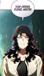  black_hair expressionless glowing_eyes screenshot tagme the_100th_regression_of_the_max-level_player translated trigger 