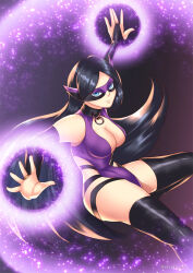 black_hair breasts corruption disney empty_eyes femsub happy_trance haryudanto large_breasts long_hair solo super_hero the_incredibles thighhighs violet_parr western