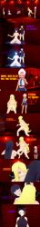  absurdres all_fours angry biting black_eyes black_hair breasts brown_eyes closed_eyes clothed cynthia dialogue english_text female_only femdom femsub hair_covering_one_eye long_hair mad_jacks milking milking_machine multiple_doms multiple_girls multiple_subs nintendo nipples nude pink_hair pokemon sabrina short_hair text violence whitney 