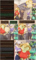  3d arden_(thalarynth) becca_(thalarynth) caption comic del_(thalarynth) dialogue enemy_conversion femdom femsub furry identity_swap kathy_(thalarynth) lizard_boy malesub memory_alteration original pov pov_dom scalie sign snake_girl speech_bubble text thalarynth_(manipper) 