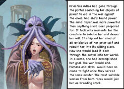  ahegao black_eyes breasts cthulhu femsub manip mind_break mind_flayer open_mouth purple_hair text tongue tongue_out 