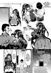 bottomless breasts comic femsub gokusaishiki_no_nise_ai greyscale groping hard_translated heart heart_eyes kasuga_mayu large_breasts maledom masturbation monochrome nude ponytail pussy_juice symbol_in_eyes tech_control text thighhighs tongue tongue_out topless translated twintails