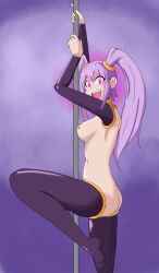 breasts faetomi femsub glowing glowing_eyes happy_trance pole_dancing tagme thighhighs twintails wisteria yu-gi-oh! yu-gi-oh!_5d&#039;s yu-gi-oh!_gx yu-gi-oh!_tag_force
