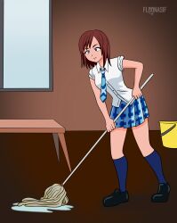  empty_eyes femsub floonasif happy_trance kairi kingdom_hearts red_hair school_uniform short_hair 