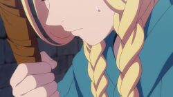  animated bat blonde_hair braid brain_drain chilchuck_tims crossed_eyes delicious_in_dungeon elf elf_ears femsub laios_touden long_hair magic marcille_donato official open_mouth sandals senshi_(delicious_in_dungeon) sound video voice_acted 