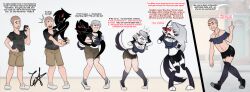 absurdres axiomtf_(colorist) before_and_after chaotic_fufu dialogue femdom furry helluva_boss loona_(helluva_boss) malesub original possession tagme text thighhighs transformation