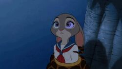  ai_art animated animated_gif bunny_girl disney femsub furry judy_hopps kaa kaa_eyes maledom night school_uniform the_jungle_book zootopia 