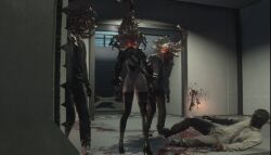  3d ass blood boots corruption death femsub gloves leotard nemesis_alpha nier_automata nightmare_fuel parasite rermodv resident_evil resident_evil_3_remake resisting standing tentacles thigh_boots thighhighs video_game vore yorha_no._2_type_b zombie 