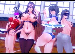  3d altered_common_sense ass bikini bikini_bottom bikini_top black_hair blush breasts bunny_ears bunny_girl bunnysuit cleavage clothed_exposure collar control_indicator custom_maid_3d_2 expressionless female_only femsub fingerless_gloves gloves headdress heart heart_eyes huge_breasts jeans jewelry kasarou large_breasts long_hair looking_at_viewer microchip mother_and_daughter multiple_girls multiple_subs navel nipples opera_gloves pants pubic_hair ring rubber see-through short_hair spiral standing strap-on symbol_in_eyes tech_control thick_thighs thighhighs very_long_hair visor yu-gi-oh! yu-gi-oh!_gx 