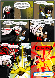 caption comic dark_skin dueling_hypnotists female_only long_hair magic nun white_hair witch xierra099