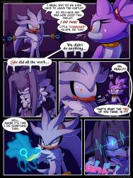  blackwood_the_ermine blaze_the_cat blood cat_girl comic corruption furry glowing_eyes hedgehog_boy jester_x maledom malesub multiple_boys silver_the_hedgehog sonic_the_hedgehog_(series) 