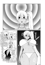  accidental_hypnosis artist_request beach character_request danshi_koukousei_dakedo_gal_ni_ts_shimashita empty_eyes expressionless female_only genderswap huge_breasts monochrome pendulum screenshot self_hypnosis side_ponytail spiral_eyes swimsuit tagme tan_skin translated 