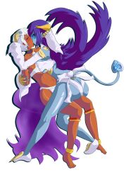 corruption elena_(street_fighter) femdom femsub kissing shaded-seraphim succubus yuri