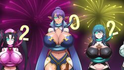  akame_ga_kill! animated blonde_hair bow breasts byleth_eisner cherriettiva cleavage coils elf_ears erect_nipples_under_clothes femsub fire_emblem fire_emblem_three_houses fireworks green_hair hair_ribbon happy_trance hat high_school_dxd huge_breasts infinite_stratos judith_(tales) kaa_eyes leone midriff multiple_girls multiple_subs navel new_years nintendo orimura_chifuyu purple_hair rubyred_(va) serafall_leviathan shinzu short_hair smile snake sound starlieskye_(va) tales_of_(series) tales_of_vesperia text twintails very_long_hair video voice_acted 