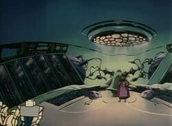 animated brown_hair clothed defenders_of_the_earth femsub green_eyes maledom pink_lipstick short_hair sitting sound tagme tech_control video