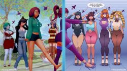  3d ahoge arm_warmers bare_legs barefoot belt black_eyes black_hair blonde_hair blue_background blue_sclera blush bodysuit bow_tie bracers braid brown_hair chaos_queen_sonia character_request choker cleavage cleavage_cutout clothed collarbone corset crop_top curly_hair dazed dress drill_hair dronification feet female_only femsub glasses gloves green_hair grey_eyes hair_band hairpin hand_on_head happy_trance high_heels huge_breasts hypnotized_hypnotist hypnotized_walking jacket kaede_(skecchyartist) large_breasts latex legs leotard lipstick long_hair mass_hypnosis midriff miniskirt multicolored_hair multiple_girls multiple_subs nail_polish navel open_mouth original outdoors penny_(brushie_art) ponytail portals purple_hair purple_sclera red_hair ribbon robot_girl saluting shirt short_hair short_shorts shrunken_irises simple_background skirt slippers socks sonia_(the_goddess_sonia) standing_at_attention strix sweater t-shirt tail tan_skin tech_control text thick_thighs thigh_gap thighhighs tight_clothing tortellini_(whatapizzashit) trees valerie_(dumbskull) visor wide_hips wolf_girl yellow_eyes zombie_walk 