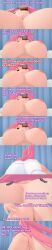  absurdres analingus anus baiken breasts closed_eyes dialogue english_text eyepatch femsub guilty_gear long_hair maledom nipples nude open_mouth pink_hair pussy scar text tomboyfreezewinter 