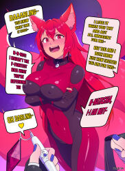 animal_ears anno_(anno) female_only femdom femsub kitsune_girl natasha_hinoa_(anno) original red_hair rind_rin00 tagme text