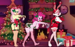 absurdres antlers babs_bunny bare_shoulders barefoot bent_over bikini blue_eyes blush bow bracelet breasts bunny_girl christmas christmas_tree cleavage collar crossover equestria_girls femsub fishnets fluttershy furry garter_straps gift gloves green_eyes hair_ornament hand_on_hip hanging_breasts large_breasts leash lingerie long_hair midriff multiple_girls multiple_subs my_little_pony non-human_feet open_mouth pink_hair pink_skin pinkie_pie purple_eyes red_skin ribbon santa_costume santa_hat short_skirt signature smile spiral_eyes standing standing_at_attention story symbol_in_eyes thighhighs tiny_toon_adventures tongue tongue_out uzzi-ponydubberx very_long_hair western yellow_skin zombie_walk