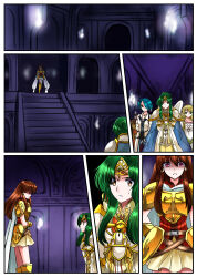  armor arms_behind_back bare_shoulders belt belted_skirt bird_girl blonde_hair blue_eyes blue_hair bo boots brown_eyes brown_hair cape collarbone corruption dress elincia_ridell_crimea evil_smile female_only femdom femsub fire_emblem fire_emblem_radiant_dawn gloves gold green_eyes green_hair hair_covering_one_eye hand_on_hip hypnotized_assistant jewelry leanne_(fire_emblem) long_hair lucia_(fire_emblem) mia_(fire_emblem) mist_(fire_emblem) nintendo opera_gloves pink_eyes restrained short_hair shoulder_pads sweat wings 