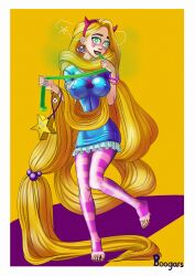  blonde_hair boogars brain_drain candy disney female_only femsub green_eyes hypnotic_eyes large_breasts long_hair rapunzel star_butterfly star_vs_the_forces_of_evil tangled 