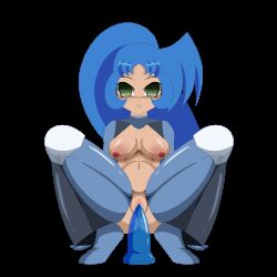 animated_gif clothed_exposure dez_the_salandit dildo expressionless idpet nude robotic_trance