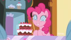  animals_only animated animated_gif cake female_only femsub food furry happy_trance hypnotic_eyes long_hair my_little_pony pink_hair pinkie_pie smile spiral_eyes symbol_in_eyes 