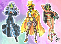  alternate_costume androgynous_dom arms_above_head bare_legs barefoot breasts cape caren_hortensia chel_(the_road_to_el_dorado) cleavage clothed costume crossover davida_steelmine double_v dreamworks earrings fate/hollow_ataraxia fate_(series) feet femsub harem hat high_heels hypnotic_mask kyo-domesticfucker large_breasts legs lipstick long_hair looking_at_viewer magician mask mask_of_loki one_eye_open posing possession preview short_hair smile the_mask the_road_to_el_dorado v very_long_hair wink 