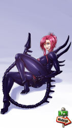 7th-heaven alien alien_(movie) anus barefoot bottomless breasts corruption femsub large_breasts mizuho_kazami nude pink_hair please_teacher! pussy pussy_juice short_hair symbiote tongue tongue_out topless xenomorph