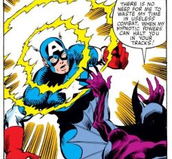  baron_blood bodysuit border captain_america clothed empty_eyes english_text male_only maledom malesub marvel_comics mask multiple_boys open_mouth shrunken_irises speech_bubble super_hero text vampire 