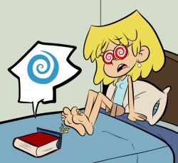 blonde_hair feet femsub lori_loud loud_house provocatoid short_hair spiral_eyes