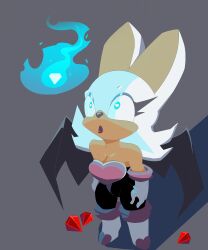 bat_girl cleavage clothed crystal dazed expressionless female_only femsub flame furry hypnotic_fire rouge_the_bat sonic_the_hedgehog_(series) sourowl standing standing_at_attention symbol_in_eyes