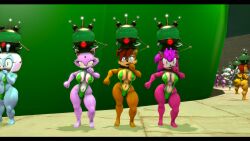 alicia_acorn alien amy_rose animal_ears antenna_(biology) bare_legs barefoot bat_girl bat_wings beak bikini bird_girl blaze_the_cat blue_eyes blue_skin bra breasts brown_hair bug_girl cat_ears cat_girl chicken_dance chipmunk_girl cleavage clothed curvy dancing erect_nipples erect_nipples_under_clothes exhibitionism expressionless eyelashes eyeshadow female_only femsub furry glowing hedgehog_girl helmet humiliation hypnotic_accessory jewel_the_beetle jewelry jimmy_neutron_(series) lanolin_the_sheep large_breasts latex lipstick long_hair makeup milf mother_and_daughter multiple_girls multiple_subs navel open_mouth panties pink_hair pink_lipstick pink_skin poultra_egg purple_eyes purple_hair purple_skin red_hair red_skin reepeep rouge_the_bat sally_acorn sheep_girl short_hair sling_bikini sonia_the_hedgehog sonic_the_hedgehog_(series) sonic_underground source_filmmaker standing standing_at_attention tech_control thick_thighs underwear wave_the_swallow white_hair white_skin wings yellow_eyes yolkian