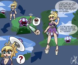  alien animated animated_gif antenna assertive_sub corrupted_visuals dazed dr._stone eye_roll femsub hypnotic_accessory knife kohaku_(dr._stone) mario_&amp;_luigi_(series) nintendo shroob shyker soropin super_mario_bros. tagme tech_control ufo unaware wedge_heels 