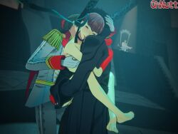3d double_penetration femsub goro_akechi joker_(persona_5) malesub ohnutt persona_(series) persona_5 persona_5_royal sex sumire_yoshizawa tagme takuto_maruki tentacles threesome