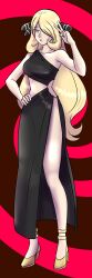 blonde_hair cynthia empty_eyes femsub katsiika large_breasts long_hair nintendo pokemon