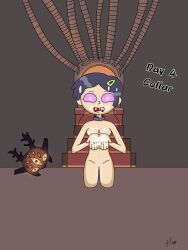 amphibia collar cum_in_mouth disney femsub happy_trance hypnovember kneeling marcy_wu text the_new_o-girl