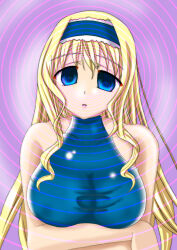 blonde_hair breasts cecilia_alcott dazed empty_eyes expressionless femsub infinite_stratos large_breasts long_hair magic open_mouth yuki