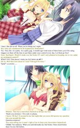  before_and_after black_hair blonde_hair blue_eyes couple_of_dragons_(manipper) female_only female_pov femdom femsub happy_trance long_hair manip massage multiple_girls purple_eyes swimsuit text trigger yuri 