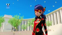 blue_hair empty_eyes expressionless femsub marinette_dupain-cheng mask miraculous_ladybug pink_lipstick screenshot standing standing_at_attention super_hero twintails yellow_eyes