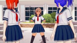 3d brown_hair femsub haigure haigure_ayami haigure_ayami_(artist) happy_trance original school_uniform