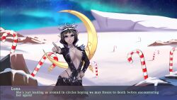  angry black_hair blue_eyes breasts crown female_only luna_(spiral_clicker) short_hair spiral_clicker 