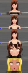  3d absurdres breasts brown_hair custom_maid_3d_2 dialogue empty_eyes female_only femsub kamen_writer_mc monika_(kamen_writer_mc) reiko_(kamen_writer_mc) text translated 