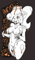  bandicoot_girl blonde_hair bottomless breasts coco_bandicoot crash_bandicoot_(series) darkhatboy drool female_only femsub furry happy_trance large_breasts long_hair nude open_mouth ponytail pussy pussy_juice standing text tongue topless traditional 