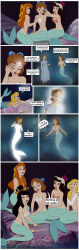 comic happy_trance mermaid multiple_girls peter_pan_(movie) resisting serisabibi transformation wendy_darling