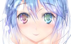  animated animated_eyes_only animated_gif artist_request blue_hair blush breasts dead_source erio_touwa femdom ground_control_to_psychoelectric_girl heterochromia hypnotic_eyes looking_at_viewer manip pocky_(manipper) pov pov_sub smile spiral_eyes symbol_in_eyes white_background 
