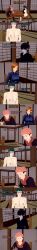  absurdres altered_common_sense black_hair blush breasts brown_eyes brown_hair clothed dialogue embarrassed english_text femsub food green_hair grey_skin itadori_yuji jujutsu_kaisen kugisaki_nobara maledom malesub multiple_boys multiple_girls multiple_subs nipples nude pink_hair ponytail red_eyes short_hair text zenin1 